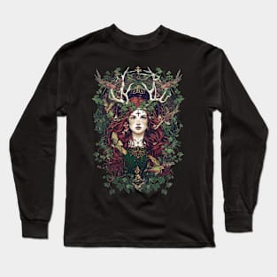 Wiccan pagan goddess Long Sleeve T-Shirt